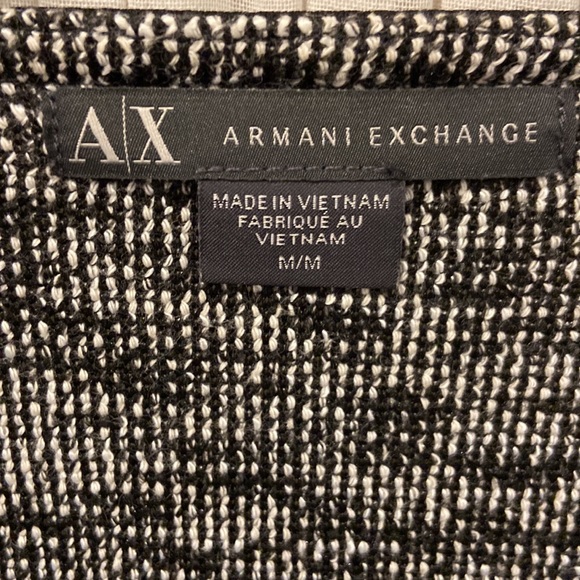 EUC Armani Exchange Knit Moto Jacket - Size Medium - Picture 4 of 4
